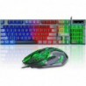 Clavier et souris de jeu CHONCHOW Combo RVB LED rétroéclairé USB filaire Clavier 3200 dpi Souris mécanique Sensation Compatible 