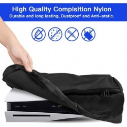 Housse anti-poussière horizontale compatible avec la console PS5 Slim, protection anti-poussière en nylon pour Playstation 5 Sli