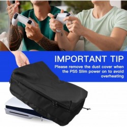 Housse anti-poussière horizontale compatible avec la console PS5 Slim, protection anti-poussière en nylon pour Playstation 5 Sli