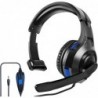 Casque d'écoute à une oreille avec micro pour PS5/PS4/Xbox One/Xbox Series X/S/Nintendo Switch/Lite/Steam Deck, casque de jeu av