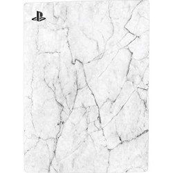 Skinit Decal Gaming Skin Compatible avec la console PS5 Design original en marbre blanc