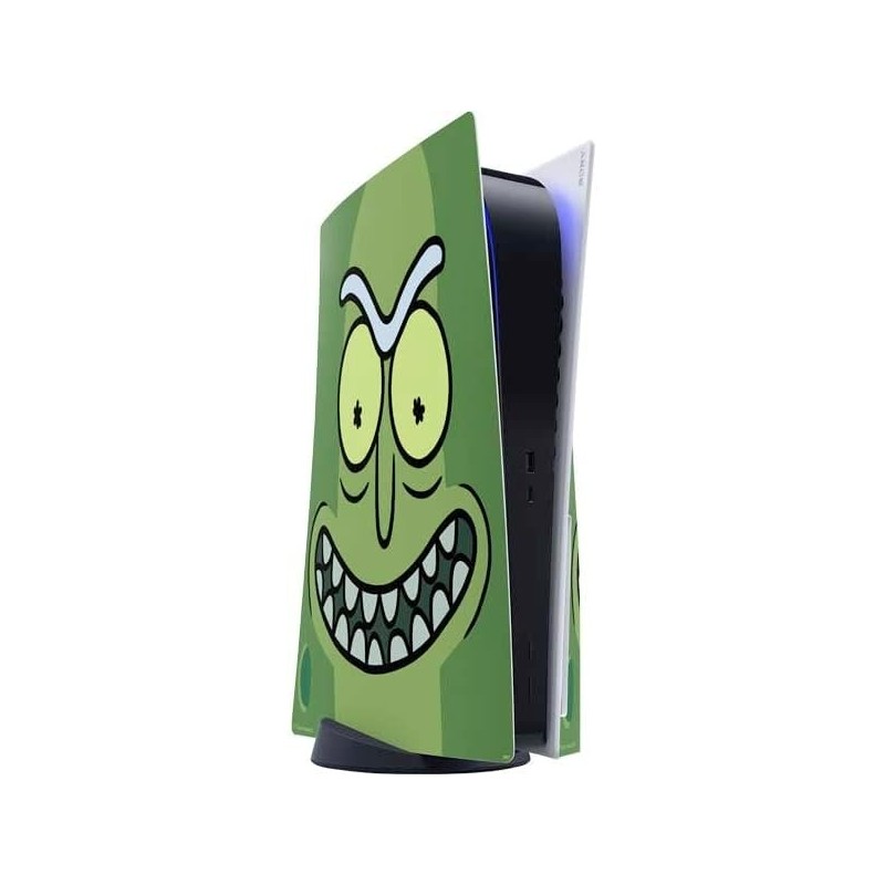 Skinit Decal Gaming Skin compatible avec la console PS5 - Design Pickle Rick sous licence officielle Warner Bros