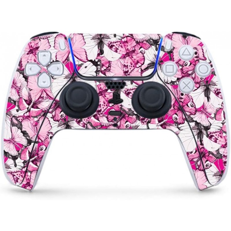 Skin de jeu MightySkins pour manette PS5 / Playstation 5 - Papillons | Film de protection en vinyle | Facile à appliquer et à ch