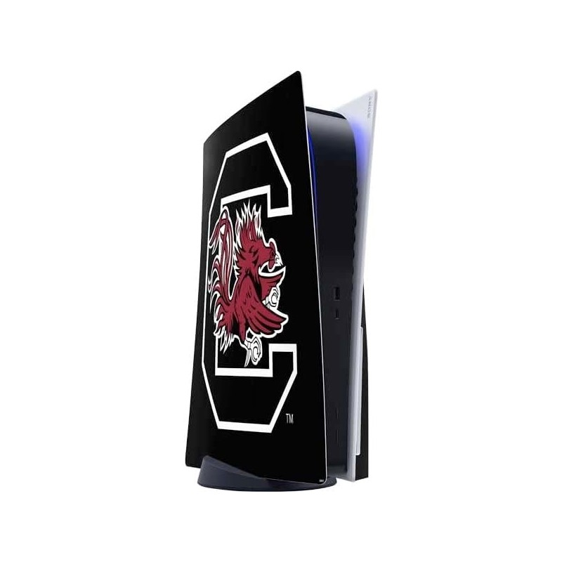 Skinit Decal Gaming Skin Compatible avec la console PS5 - Logo Gamecocks de Caroline du Sud sous licence officielle Design noir