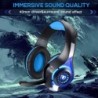 Casque de jeu professionnel BlueFire 3,5 mm avec micro et lumières LED pour PlayStation 4, PS5, Xbox One, ordinateur portable, o