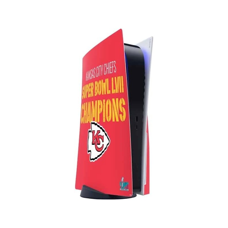 Skinit Decal Gaming Skin compatible avec la console PS5 - Design officiel NFL Kansas City Chiefs Super Bowl LVII Champions sous 