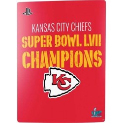 Skinit Decal Gaming Skin compatible avec la console PS5 - Design officiel NFL Kansas City Chiefs Super Bowl LVII Champions sous 