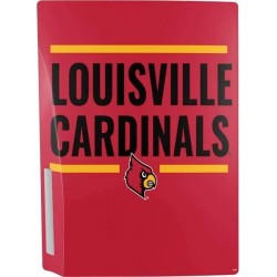 Skinit Decal Gaming Skin compatible avec la console PS5 - Motif rayé des Louisville Cardinals sous licence officielle