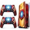 Autocollant HK Studio Iron Suit pour PS5 Disc Edition et Digital Edition - Étanche, sans bulles, comprenant 2 skins de contrôleu