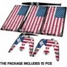 Autocollant de drapeau américain HK Studio pour PS5 Disc Edition et Digital Edition - Étanche, sans bulles, comprenant 2 skins d