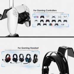 Support de contrôleur OAPRIRE pour casque à 3 niveaux, support de contrôleur de jeu réglable en acrylique compatible avec PS4, P