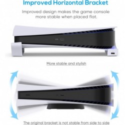 FYOUNG Support de port USB horizontal pour PS5, support de base compatible avec PlayStation 5 Disc & Digital Edition, support d'