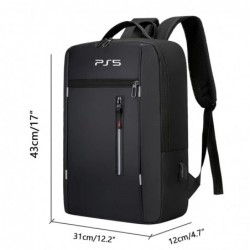 Sac à dos pour console de jeu LZHYWEI compatible avec la console Sony PlayStation 5, étui de transport de protection pour PS5 av