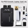 Sac à dos pour console de jeu LZHYWEI compatible avec la console Sony PlayStation 5, étui de transport de protection pour PS5 av