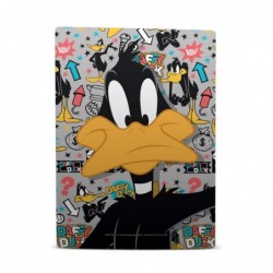 Autocollant de protection en vinyle pour façade de jeu avec graphismes et personnages de Looney Tunes Daffy Duck, sous licence o