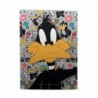 Autocollant de protection en vinyle pour façade de jeu avec graphismes et personnages de Looney Tunes Daffy Duck, sous licence o