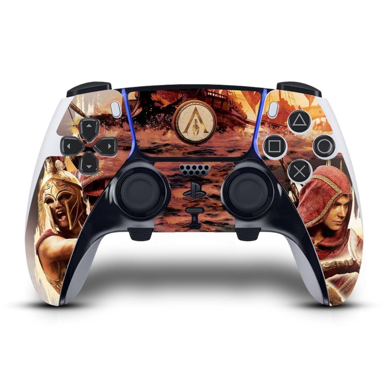 Head Case Designs Autocollant en vinyle sous licence officielle Assassin's Creed Kassandra Odyssey pour manette de jeu compatibl