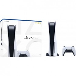 Console PS5 Playstation 5 Disc Version - Jeux sur TV 4K, sortie 8K 120 Hz, GDDR6 16 Go, SSD 825 Go, WiFi 6, Bluetooth_5.1