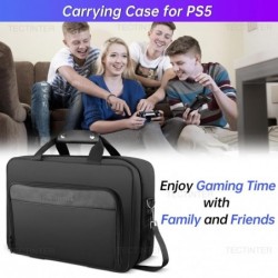 TECTINTER Étui de transport pour PS5, sac de voyage de protection pour manette de console PS 5, étui de rangement de grande capa