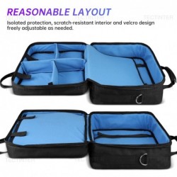 TECTINTER Étui de transport pour PS5, sac de voyage de protection pour manette de console PS 5, étui de rangement de grande capa