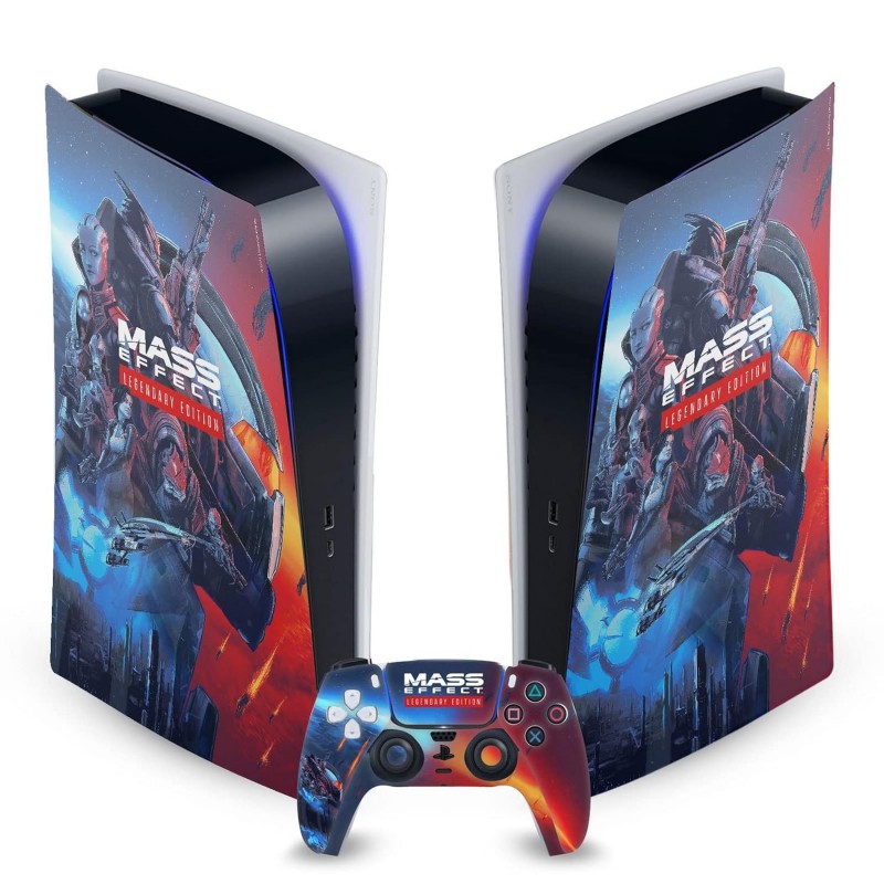 Head Case Designs Autocollant de protection en vinyle pour façade de jeu sous licence officielle EA Bioware Mass Effect Key Art 