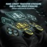 PlayVital Lot de 2 coques en silicone Runes Edition pour manette PS5 avec poignées pour pouce, pavé tactile et autocollant pour 