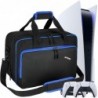 Jaffzora Étui de transport pour PS5/PS5 Slim, sac de rangement de voyage adapté à la console Playstation 5/Digital Edition/PSP p