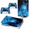 Skin PS5 Disc Version pour console et contrôleurs, autocollant en vinyle pour Play-Station 5, accessoires de protection pour PS5