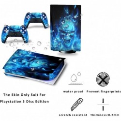 Skin PS5 Disc Version pour console et contrôleurs, autocollant en vinyle pour Play-Station 5, accessoires de protection pour PS5