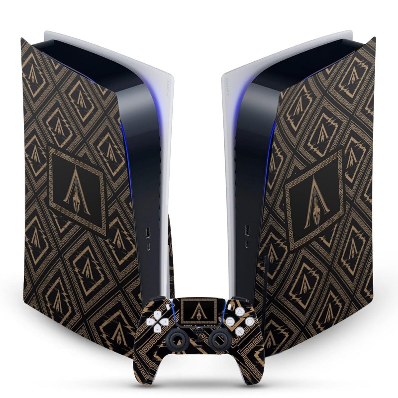 Head Case Designs Autocollant de protection en vinyle pour façade de jeu Assassin's Creed Crest & Broken Spear Odyssey Artwork s