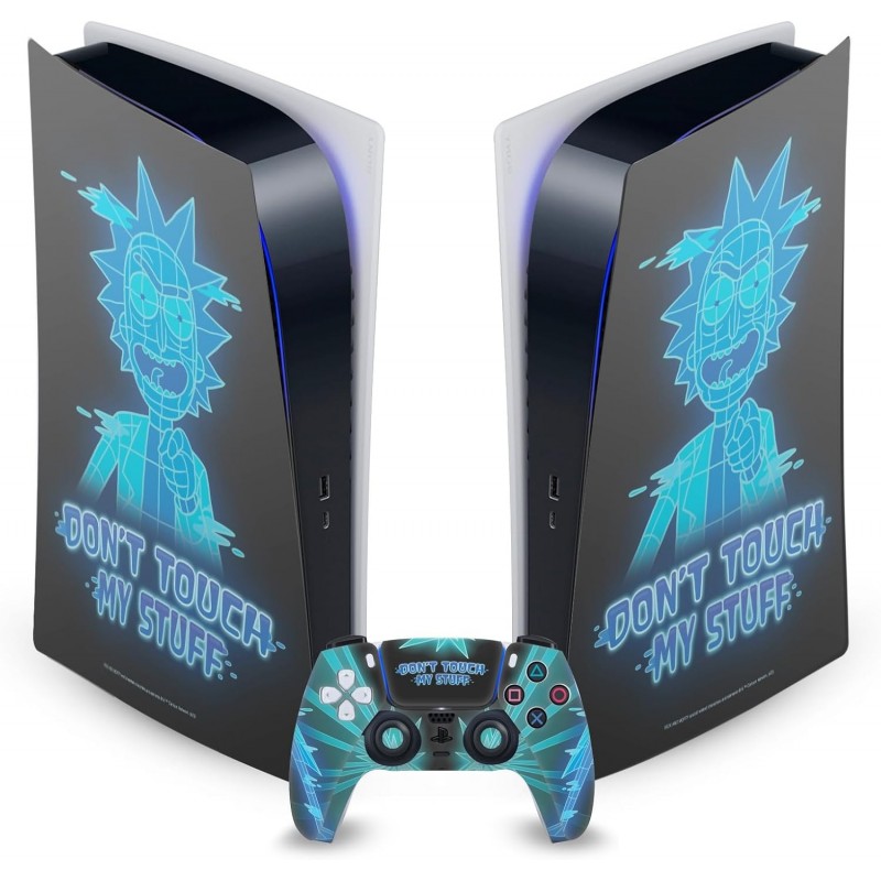 Head Case Designs Autocollant de protection en vinyle pour façade de jeu Rick And Morty Don't Touch My Stuff sous licence offici