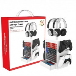 Organisateur de jeu ECHZOVE PS5, support de rangement pour accessoires Nintendo Switch, contrôleurs Joy-Con, contrôleurs Pro, ca