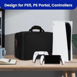 Étui de transport rigide Diocall pour PS5 et PS Portal, sac de voyage de protection pour console PlayStation 5, PlayStation Port