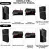 Plaques PS5 Slim Frusde avec évent de refroidissement, plaques frontales PS5 pour console PS5 Slim Disc Edition, plaques de prot