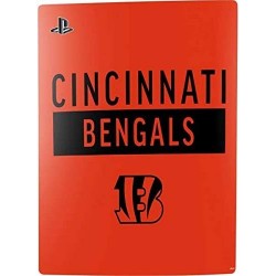 Skinit Decal Gaming Skin Compatible avec PS5 Bundle - Design de la série Performance Orange des Cincinnati Bengals de la NFL sou