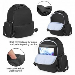 CURMIO Mallette de transport compatible avec PS5/ PS4/ PS4 Pro/ Xbox Series S, Xbox One/ One S/ One X, Xbox 360/ 360 Slim, sac à