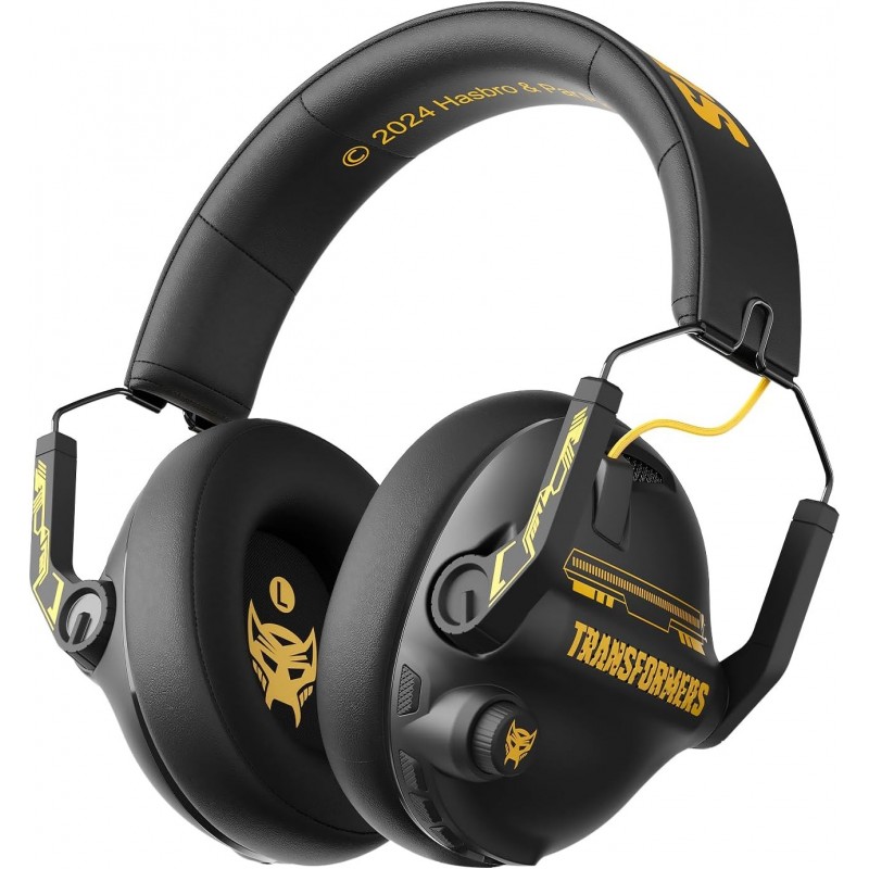 Casque de jeu sans fil Transformers pour micro rétractable, casque de jeu Bluetooth 5.4, son surround, pilotes 40 mm, 100 heures