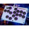 Arcade Stick M16 2024 Mise à niveau Tous les boutons Contrôleur d'arcade sans levier PS4 pour Switch, PC, PS5, PS4, PS3, Steam D