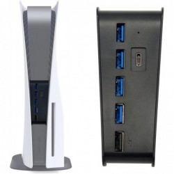 Hub USB pour PS5, 5 ports...