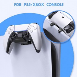 Support mural pour manette PS5/PS4/Xbox/Switch, support de contrôleur adhésif/vis puissant, support de casque, crochet de suspen