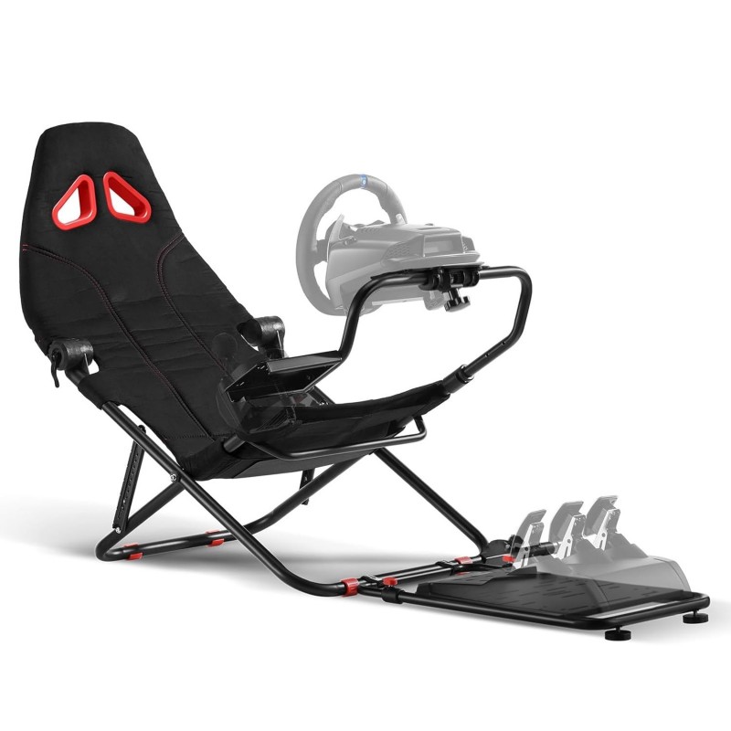 DIWANGUS Racing Simulator Cockpit Support de volant de course pliable avec siège Chaise de course Sim Racing pour Logitech G29 G