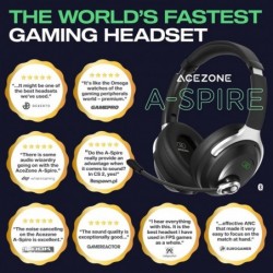 A-Spire - Casque de jeu hybride ANC - Annulation active du bruit - Microphone antibruit améliorant la parole - PC, PS4, PS5, Swi