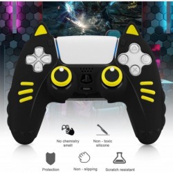 SIKEMAY Cat Paws Housse de protection antidérapante en silicone pour manette sans fil PlayStation 5 avec 2 poignées de pouce mig