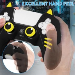 SIKEMAY Cat Paws Housse de protection antidérapante en silicone pour manette sans fil PlayStation 5 avec 2 poignées de pouce mig