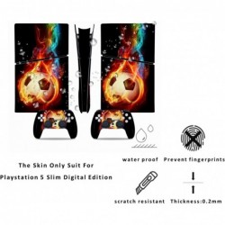 Skin pour PS5 Slim Digital Edition, Skins en vinyle pour Play-Station 5 Slim, Wrap Decal Cover Accessoires de protection pour PS