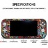 Skin de jeu en fibre de carbone compatible avec Hori Fighting Stick Alpha (PS5, PS4, PC) - Oddballs - Autocollant de protection 