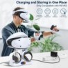 Station de charge pour contrôleur PS5 VR2, station de charge PSVR 2 avec support de casque VR, chargeur de contrôleur PS VR2 pou