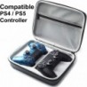 Étui pour manette PS5/PS4, coque rigide de protection pour manette de jeu double, sac de transport de voyage pour deux manettes 