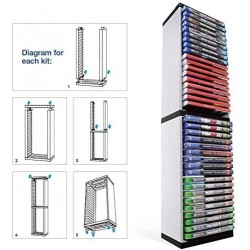 Support de stockage de 36 disques de jeu pour stockage de jeux PS5 compatible avec PS5/PS4/Xbox/Nintendo Switch